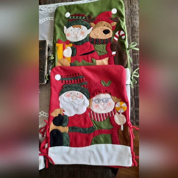 Vintage Christmas Patchwork Chair Covers - Picture 1 of 5